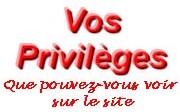 Vos privilèges